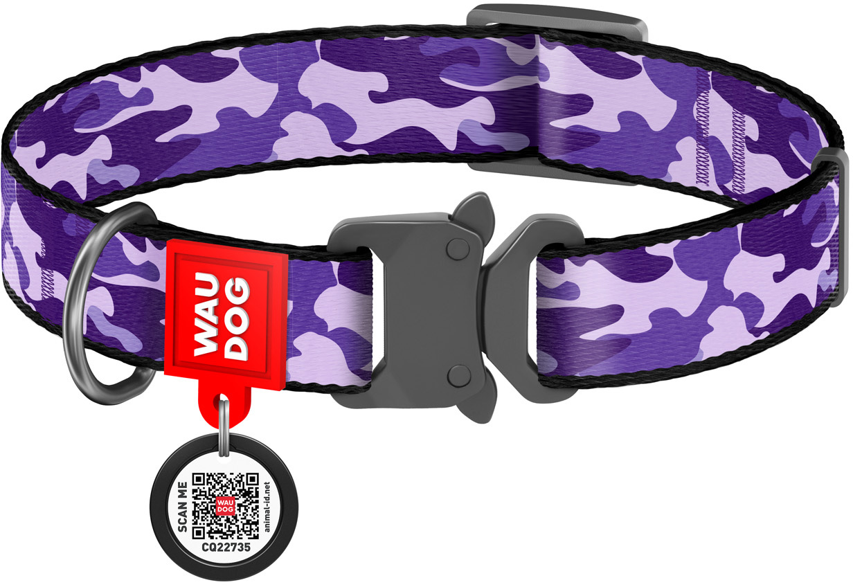 Ошейник для собак нейлоновый Collar WAUDOG Nylon c QR паспортом, рисунок "Фиолетовый камо", металлическая пряжка-фастекс, L, Ш 25 мм, Дл 31-49 см (5102)
Ошейник для собак нейлоновый Collar WAUDOG Nylon c QR паспортом, рисунок "Фиолетовый камо", металлическая пряжка-фастекс, L, Ш 25 мм, Дл 31-49 см (5102)