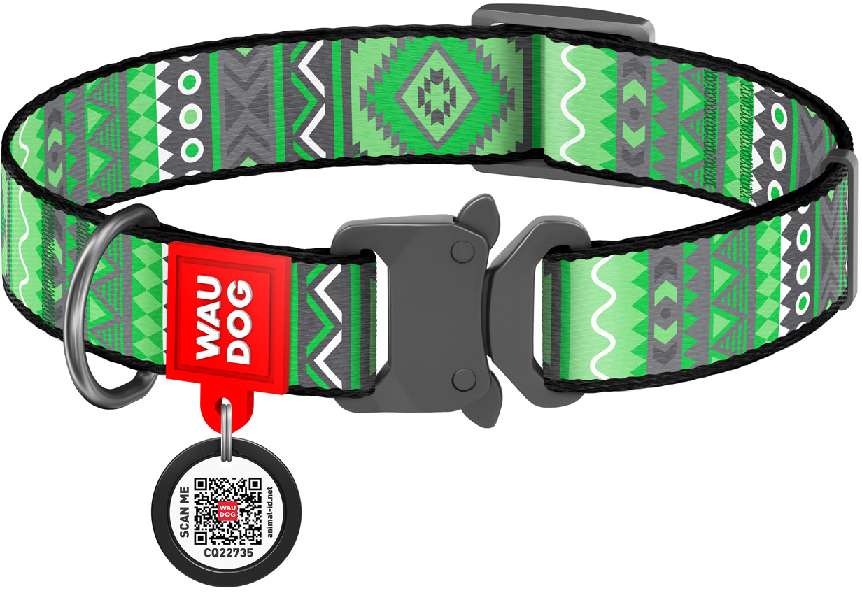 Ошейник для собак нейлоновый Collar WAUDOG Nylon c QR паспортом, рисунок "Этно зеленый", металлическая пряжка-фастекс, XL, Ш 25 мм, Дл 35-58 см (5195)
Ошейник для собак нейлоновый Collar WAUDOG Nylon c QR паспортом, рисунок "Этно зеленый", металлическая пряжка-фастекс, XL, Ш 25 мм, Дл 35-58 см (5195)