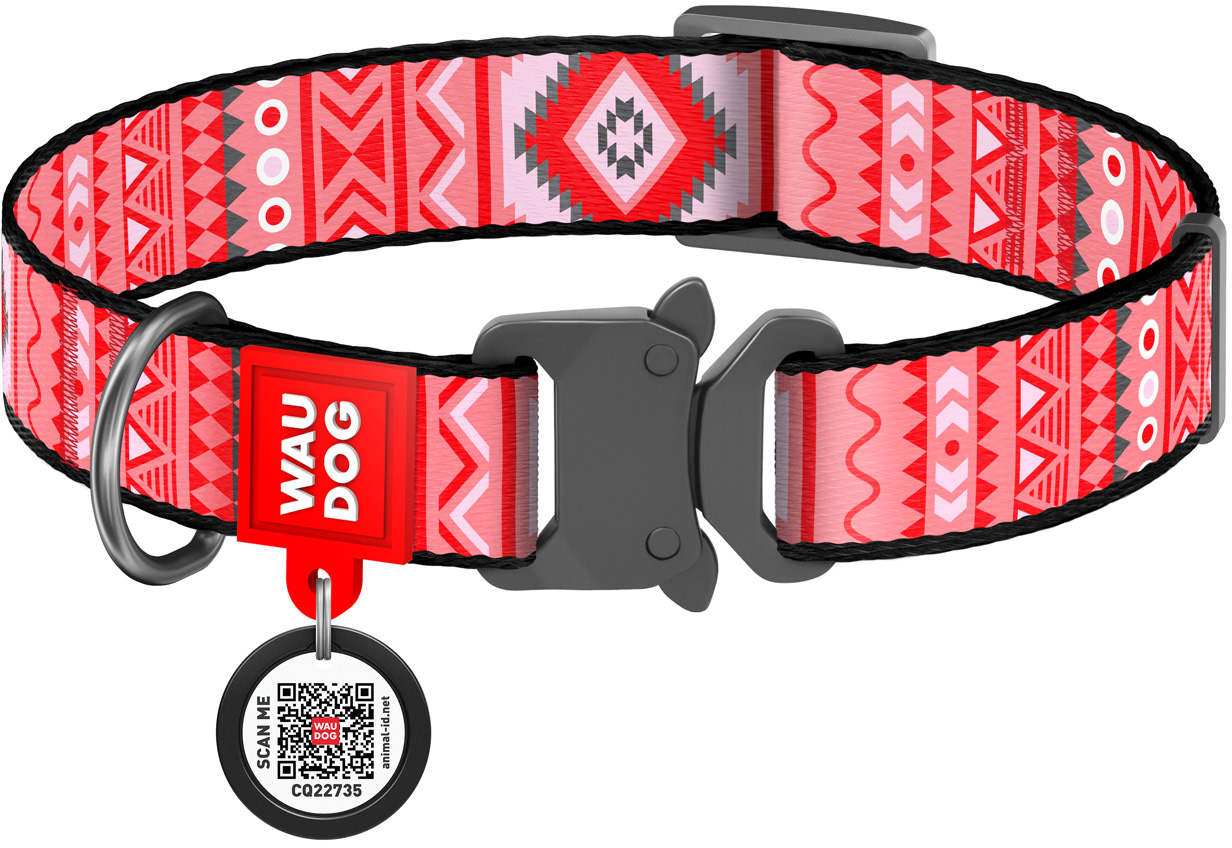 Ошейник для собак нейлоновый Collar WAUDOG Nylon c QR паспортом, рисунок "Этно красный", металлическая пряжка-фастекс, XL, Ш 25 мм, Дл 35-58 см (5211)
Ошейник для собак нейлоновый Collar WAUDOG Nylon c QR паспортом, рисунок "Этно красный", металлическая пряжка-фастекс, XL, Ш 25 мм, Дл 35-58 см (5211)