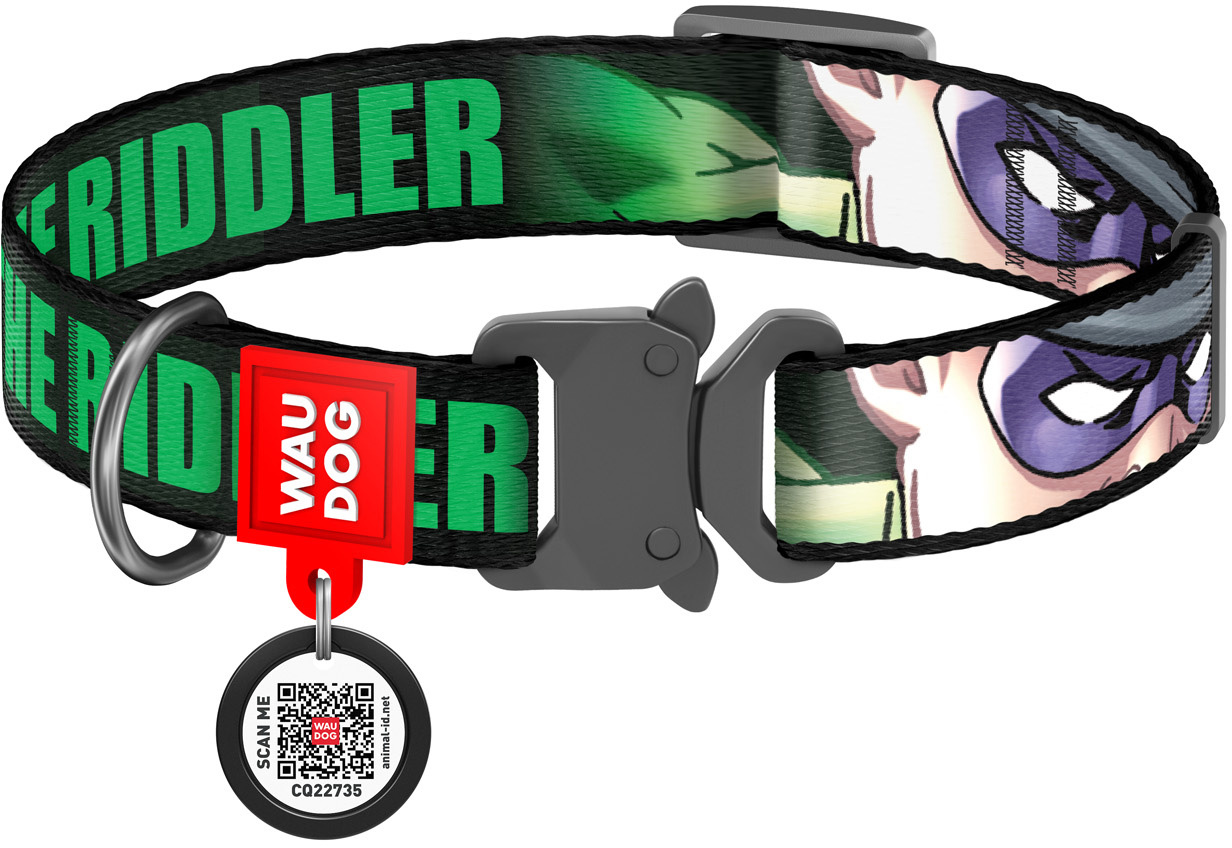 Ошейник для собак нейлоновый Collar WAUDOG Nylon c QR паспортом, рисунок "Загадочник", металлическая пряжка-фастекс, XL, Ш 25 мм, Дл 35-58 см (0026-2009)
Ошейник для собак нейлоновый Collar WAUDOG Nylon c QR паспортом, рисунок "Загадочник", металлическая пряжка-фастекс, XL, Ш 25 мм, Дл 35-58 см (0026-2009)