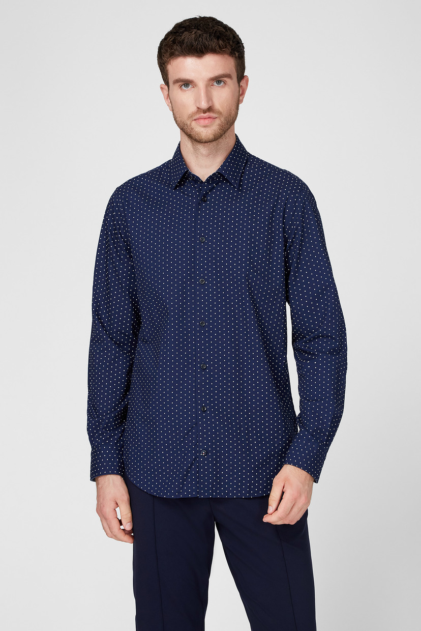 Мужская темно-синяя рубашка в горошек DOT POINT COLLAR SLIM Tommy Hilfiger 41 TT0TT07894
Мужская темно-синяя рубашка в горошек DOT POINT COLLAR SLIM Tommy Hilfiger 41 TT0TT07894