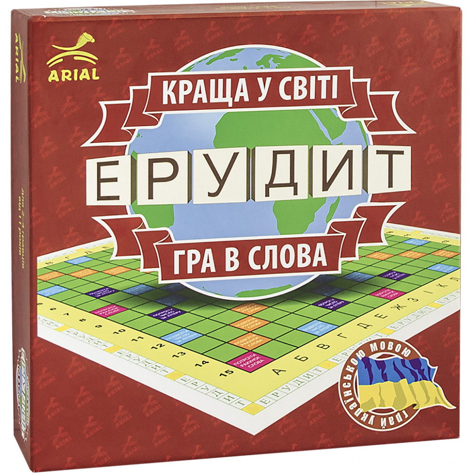 Настольная игра Arial «Эрудит» 3 в 1 (украинский, английский и русский) 4820059910091
Настольная игра Arial «Эрудит» 3 в 1 (украинский, английский и русский) 4820059910091