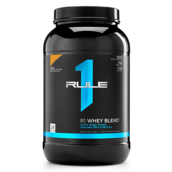 Комплексный протеин Rule 1 Whey Blend 890 грамм Соленая карамель фото