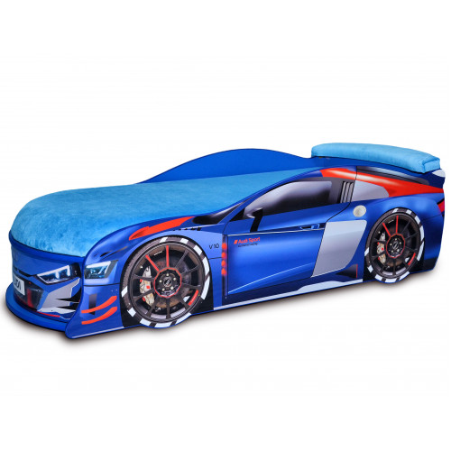 Кровать машина Audi Turbo синяя 70х150 ДСП с подъемным механизмом матрас голубой
Кровать машина Audi Turbo синяя 70х150 ДСП с подъемным механизмом матрас голубой