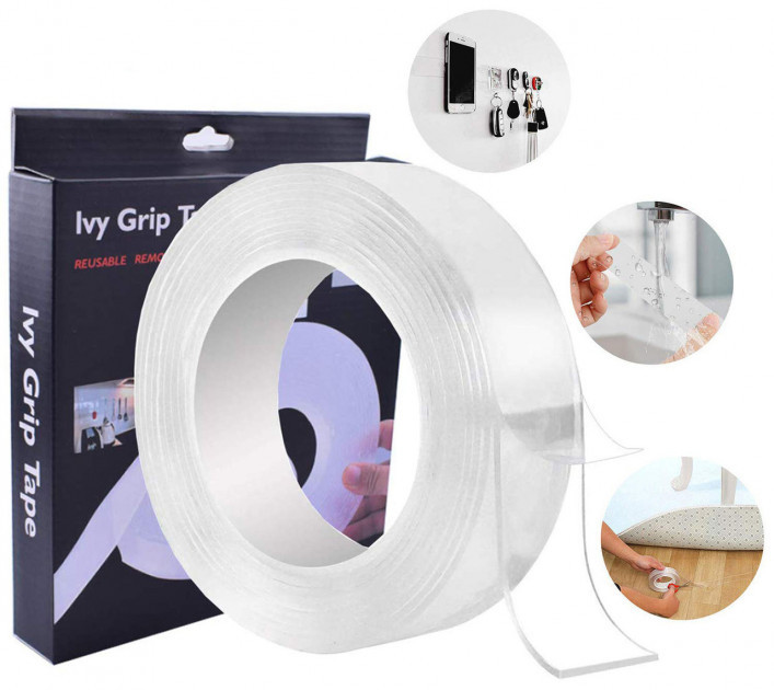 Многоразовая крепежная лента гелиевая на любые поверхности HLV Ivy Grip Tape 6674 3 м
Многоразовая крепежная лента гелиевая на любые поверхности HLV Ivy Grip Tape 6674 3 м
