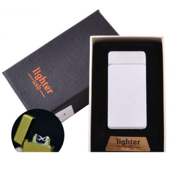 Электроимпульсная зажигалка в подарочной упаковке Lighter (Двойная молния, USB) Sweet White
Электроимпульсная зажигалка в подарочной упаковке Lighter (Двойная молния, USB) Sweet White