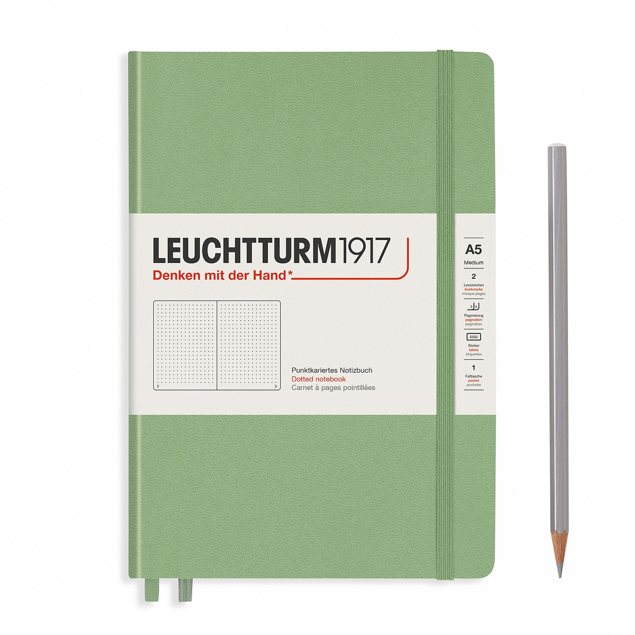 Блокнот Leuchtturm1917 Muted Colours Середній А5 (14,5х21 см) Sage Крапка (361584)
Блокнот Leuchtturm1917 Muted Colours Середній А5 (14,5х21 см) Sage Крапка (361584)