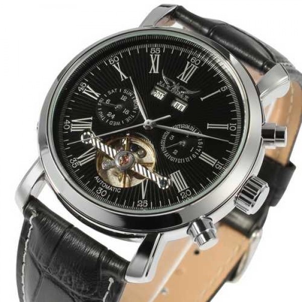 Наручные часы Jaragar 540 Black-Silver-Black мужские механические + подарочная коробка
Наручные часы Jaragar 540 Black-Silver-Black мужские механические + подарочная коробка