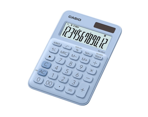 Калькулятор настольный Casio 12 разрядный 150 * 105 * 22.8 мм светло голубой (MS 20UC LB S ES)
Калькулятор настольный Casio 12 разрядный 150 * 105 * 22.8 мм светло голубой (MS 20UC LB S ES)