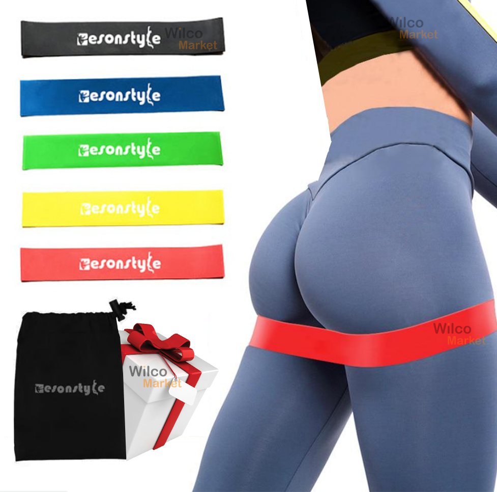 Набор спортивных эластичных резинок лент для упражнений на ноги, ягодицы, руки и пресс из 5 штук Esonstyle многофункциональных с разной степенью нагрузки + Чехол в комплекте для домашних тренировок 
Набор спортивных эластичных резинок лент для упражнений на ноги, ягодицы, руки и пресс из 5 штук Esonstyle многофункциональных с разной степенью нагрузки + Чехол в комплекте для домашних тренировок