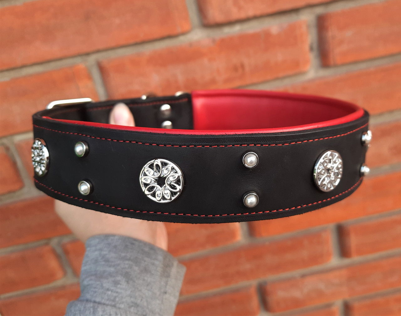 Кожаный ошейник для собаки (ld097) Lockdog XL (56-70 см) Черно-красный 000139369
Кожаный ошейник для собаки (ld097) Lockdog XL (56-70 см) Черно-красный 000139369
