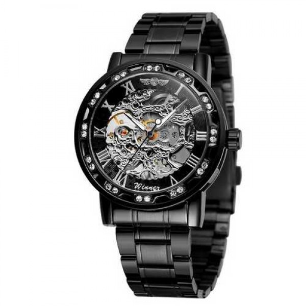 Наручные часы Winner 8012 Diamonds Automatic Black-Silver мужские механические + подарочная коробка
Наручные часы Winner 8012 Diamonds Automatic Black-Silver мужские механические + подарочная коробка
