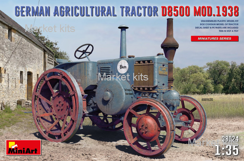 Немецкий сельскохозяйственный трактор D8500 (обр.1938 г.) 1:35 MINIART (MA38024)
Немецкий сельскохозяйственный трактор D8500 (обр.1938 г.) 1:35 MINIART (MA38024)