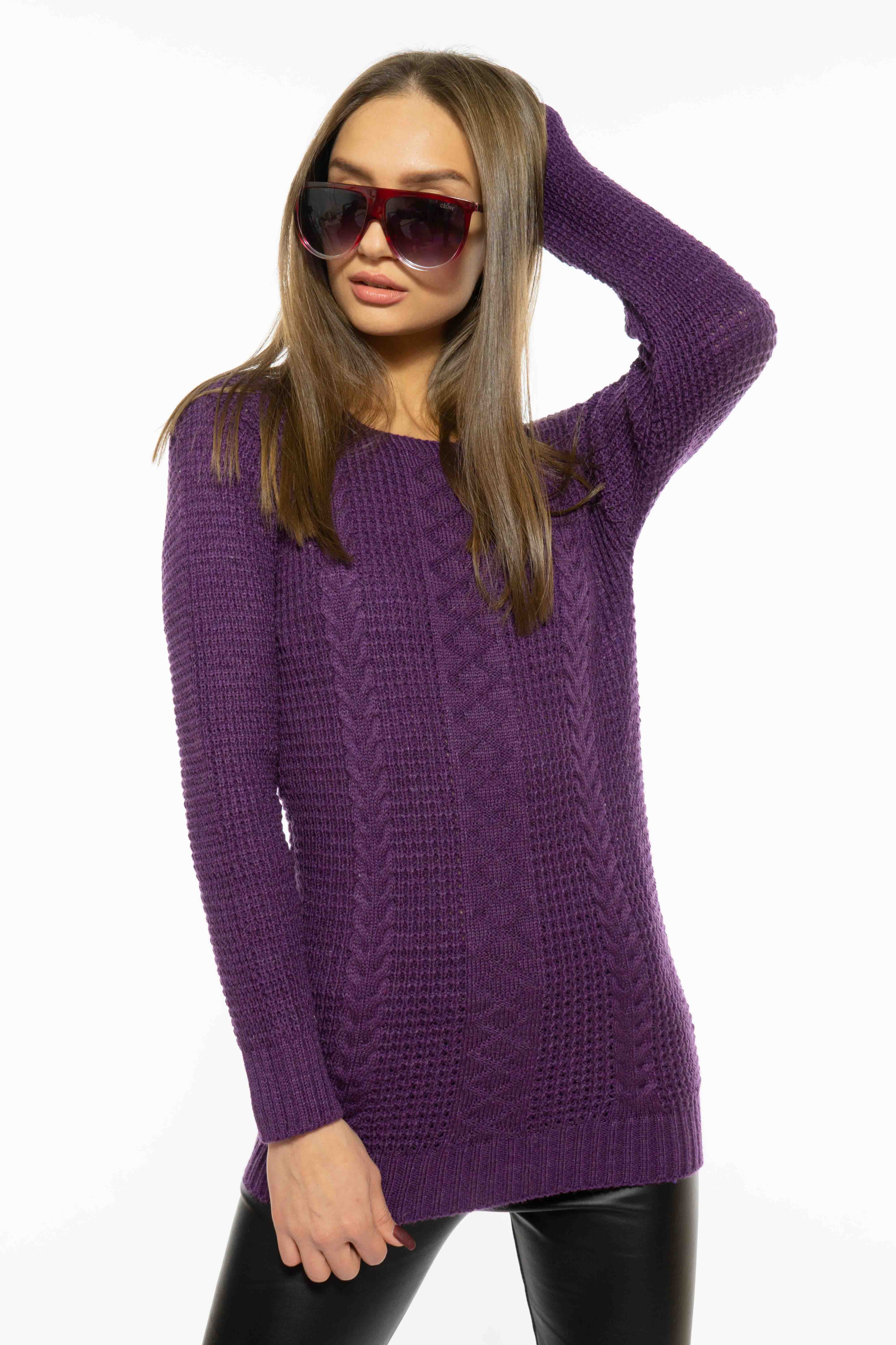 Свитер женский однотонный Time of Style 85F202 - Фиолетовый, Свитер женский однотонный Time of Style 85F202 S-M Фиолетовый
Свитер женский однотонный Time of Style 85F202 - Фиолетовый, Свитер женский однотонный Time of Style 85F202 S-M Фиолетовый