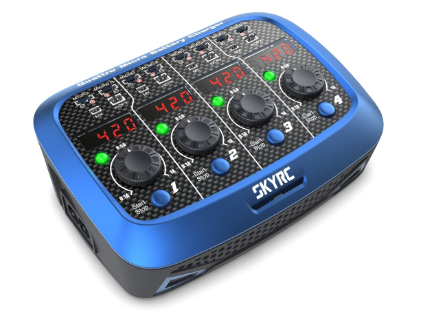 Зарядное устройство SkyRC Quattro Micro с/БП кватро для 1S Li-Pol аккумуляторов (SK-100079)
Зарядное устройство SkyRC Quattro Micro с/БП кватро для 1S Li-Pol аккумуляторов (SK-100079)