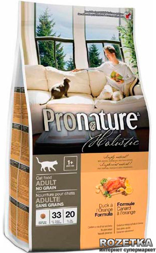Сухой корм для взрослых котов Pronature Holistic Adult со вкусом утки и апельсинов 2.72 кг
Сухой корм для взрослых котов Pronature Holistic Adult со вкусом утки и апельсинов 2.72 кг