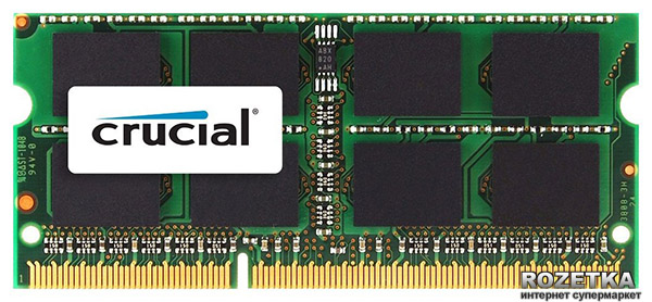 Оперативная память Crucial SODIMM DDR3-1600 8192MB C3-12800 (CT8G3S160BM)
Оперативная память Crucial SODIMM DDR3-1600 8192MB C3-12800 (CT8G3S160BM)