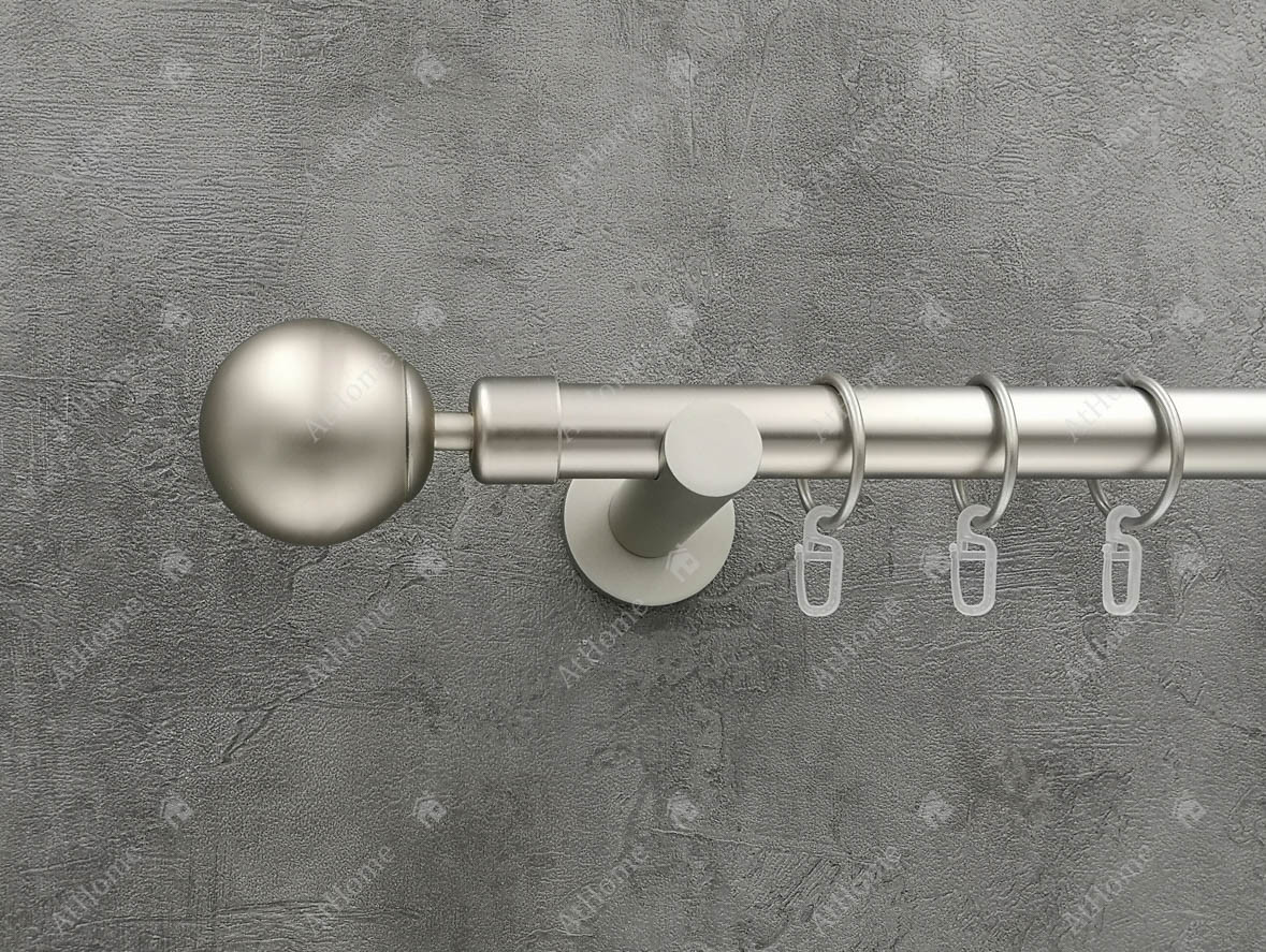 Карниз Quadrum Шар 320 см одинарный универсальный Сатин 25 мм гладкая (кольца с крючками)
Карниз Quadrum Шар 320 см одинарный универсальный Сатин 25 мм гладкая (кольца с крючками)