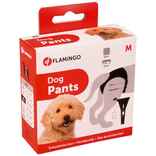 Гигиенические трусы Flamingo Dog Pants Jolly с комплектом прокладок, для собак, черные, 50×59 см
Гигиенические трусы Flamingo Dog Pants Jolly с комплектом прокладок, для собак, черные, 50×59 см