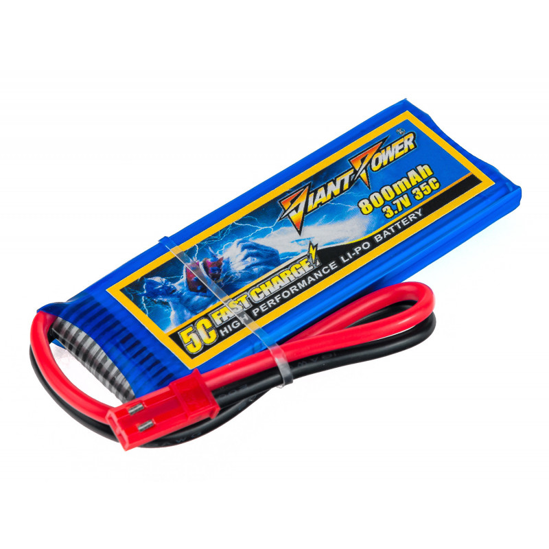 Аккумулятор Giant Power Li-Pol 800mAh 3.7V 1S 35C 6.5x25x65мм JST (DLC-1S800E-JST)
Аккумулятор Giant Power Li-Pol 800mAh 3.7V 1S 35C 6.5x25x65мм JST (DLC-1S800E-JST)