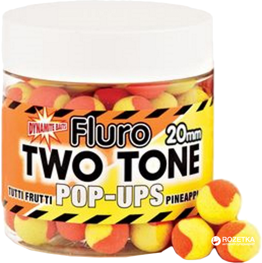 Бойлы Dynamite Baits Two Tone Tutti Frutti&Pineapple Cream Fluro Pop-Ups 20 мм 100 г (DY596)
Бойлы Dynamite Baits Two Tone Tutti Frutti&Pineapple Cream Fluro Pop-Ups 20 мм 100 г (DY596)
