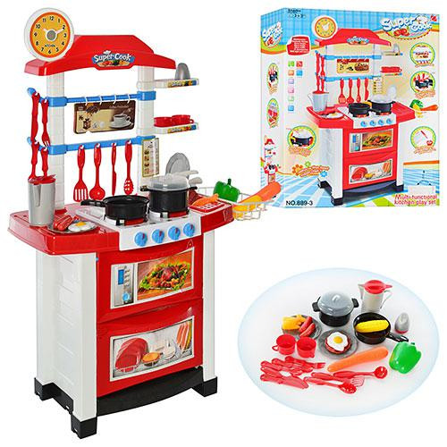 Детская игрушечная кухня Super Cook с посудой и со свет и звуковыми эффектами, 10 аксессуаров арт. 889-3
Детская игрушечная кухня Super Cook с посудой и со свет и звуковыми эффектами, 10 аксессуаров арт. 889-3