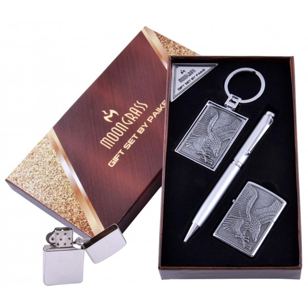 Подарочный набор Орел Ручка/ Брелок/ Зажигалка №AL-203C-3
Подарочный набор Орел Ручка/ Брелок/ Зажигалка №AL-203C-3