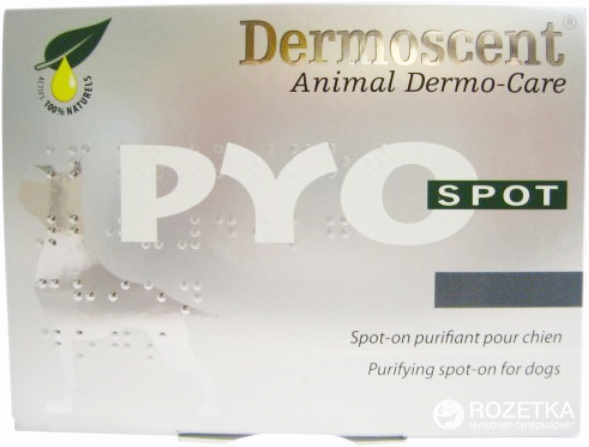 Мультифункциональное средство при инфекционных заболевания кожи Dermoscent PYOspot 4х2.4 мл для собак 20-40 кг
Мультифункциональное средство при инфекционных заболевания кожи Dermoscent PYOspot 4х2.4 мл для собак 20-40 кг