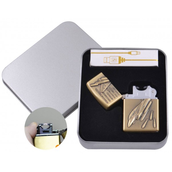Электроимпульсная зажигалка в подарочной упаковке Бомбардировщик (USB) №XT-4886-5
Электроимпульсная зажигалка в подарочной упаковке Бомбардировщик (USB) №XT-4886-5