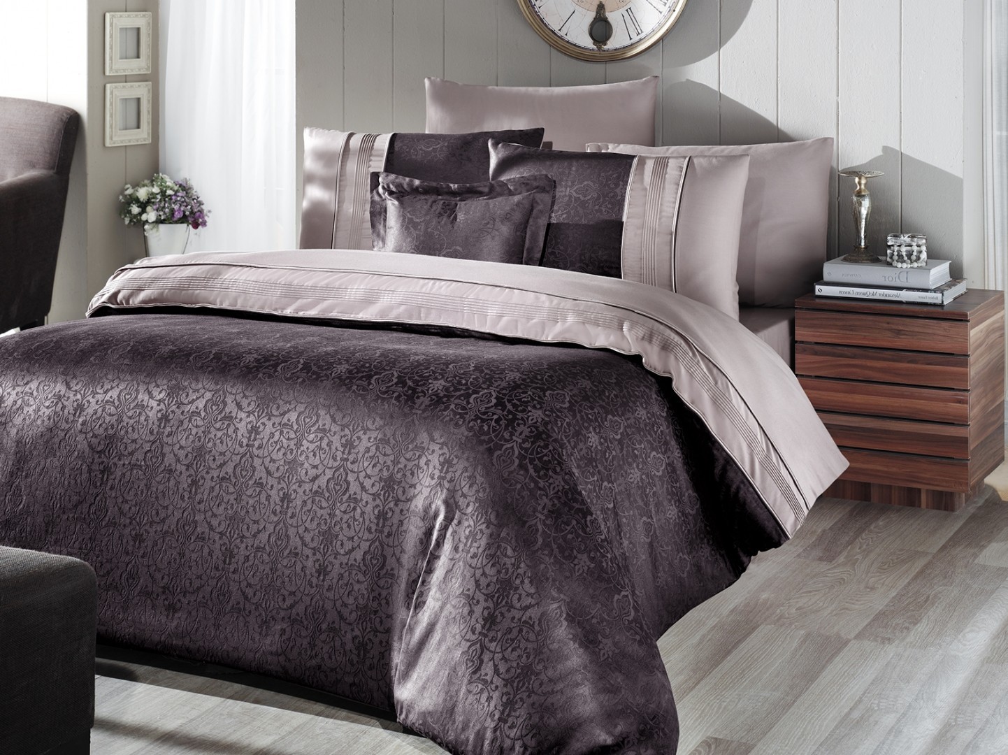 Комплект постельного белья евро V.I.P Moonlıght Satin First Choice London Kahve 200х220 (FCS-0221)
Комплект постельного белья евро V.I.P Moonlıght Satin First Choice London Kahve 200х220 (FCS-0221)