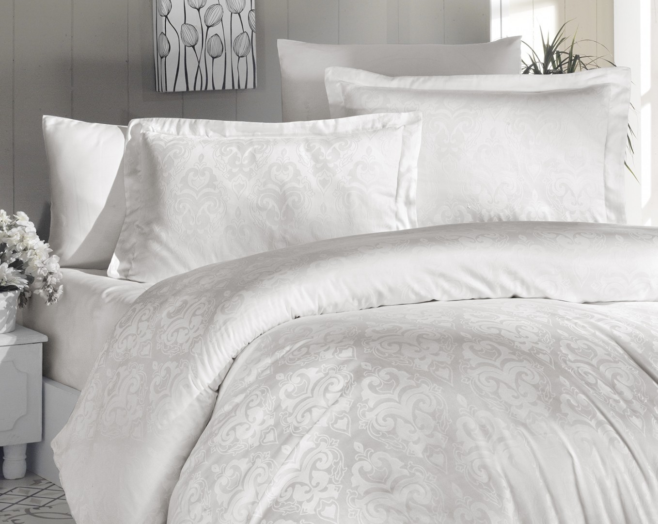 Комплект постельного белья евро First Choice Jacquard SATIN Sofya Krem 200х220 (FCS-0146)
Комплект постельного белья евро First Choice Jacquard SATIN Sofya Krem 200х220 (FCS-0146)