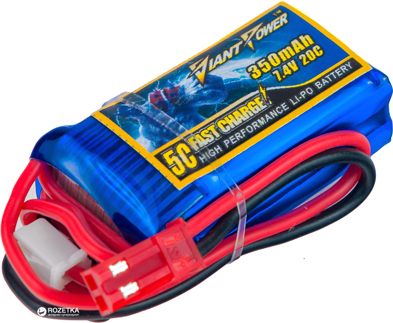Аккумулятор Giant Power Li-Pol 350 mAh 7.4V 2S 20C 15x21x40мм JST (2711662156353)
Аккумулятор Giant Power Li-Pol 350 mAh 7.4V 2S 20C 15x21x40мм JST (2711662156353)