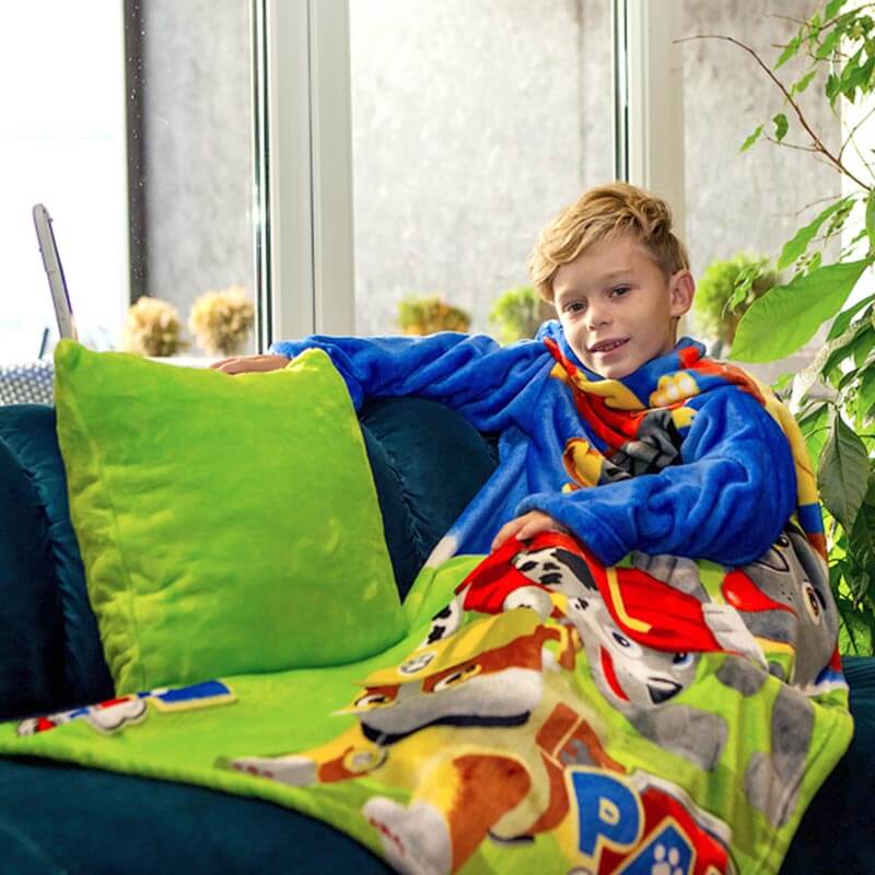 Плед детский TeddyBoom Зеленый с рукавами из микрофибры 125 х 80 см Щенячий патруль
Плед детский TeddyBoom Зеленый с рукавами из микрофибры 125 х 80 см Щенячий патруль