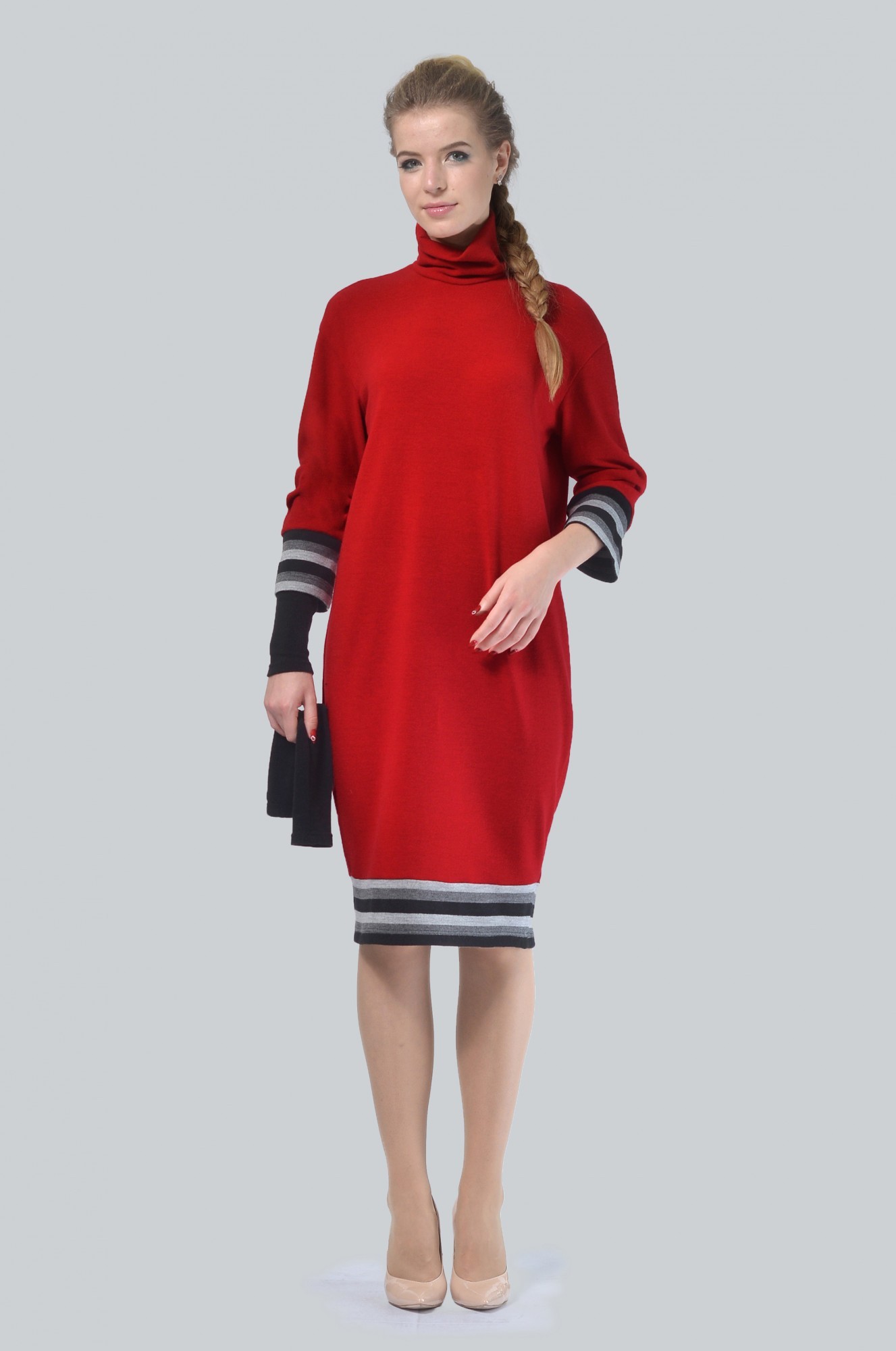 Женское платье-туника Agata Webers, Хараре красный + темно-серая узкая полоска L
Женское платье-туника Agata Webers, Хараре красный + темно-серая узкая полоска L