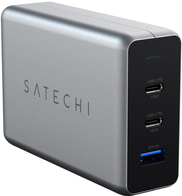 Сетевое зарядное устройство Satechi 100W USB-C PD Compact Gan Charger (ST-TC100GM-EU)
Сетевое зарядное устройство Satechi 100W USB-C PD Compact Gan Charger (ST-TC100GM-EU)