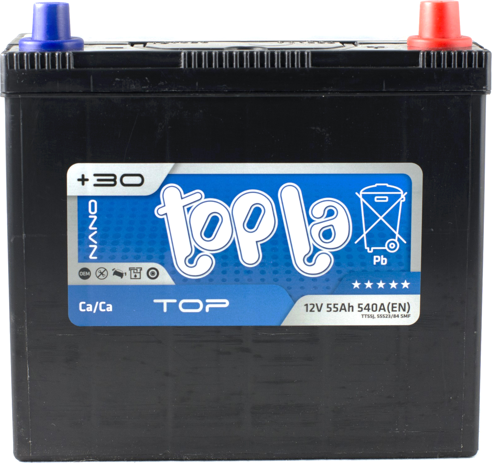 Автомобільний акумулятор Topla 55Ah/12V Top/Energy Japan Euro (0) 55523/84 (118 255)
Автомобільний акумулятор Topla 55Ah/12V Top/Energy Japan Euro (0) 55523/84 (118 255)
