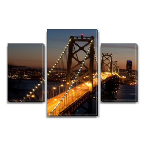 Модульная картина Декоинт Мосты 45x70см. Холст синтетический 
Модульная картина Декоинт Мосты 45x70см. Холст синтетический