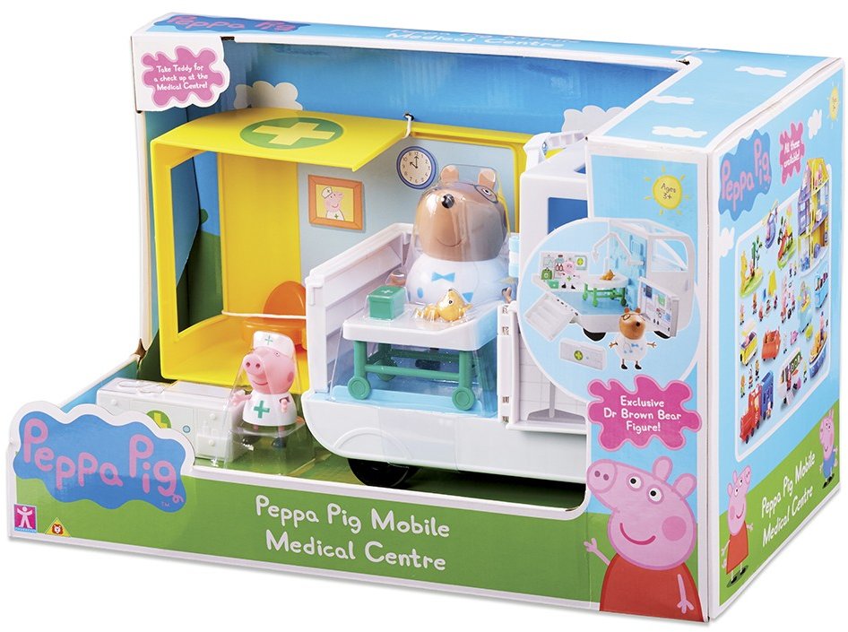 Игровой набор Peppa Pig Медицинский Центр На Колесах (аксессуары, 2 фигурки) (06722)
Игровой набор Peppa Pig Медицинский Центр На Колесах (аксессуары, 2 фигурки) (06722)