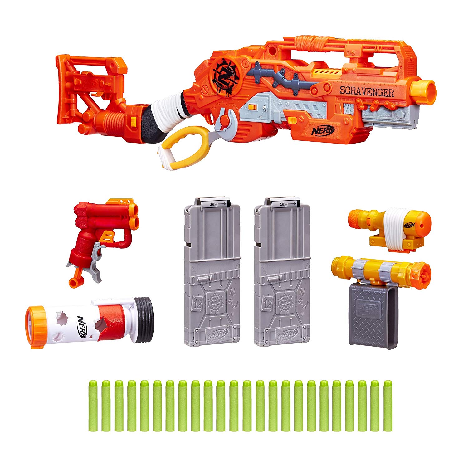 Бластер Нерф Зомби Страйк Скрэвенджер Nerf Zombie Strike Survival System Scravenger Blaster Hasbro (E1754)
Бластер Нерф Зомби Страйк Скрэвенджер Nerf Zombie Strike Survival System Scravenger Blaster Hasbro (E1754)