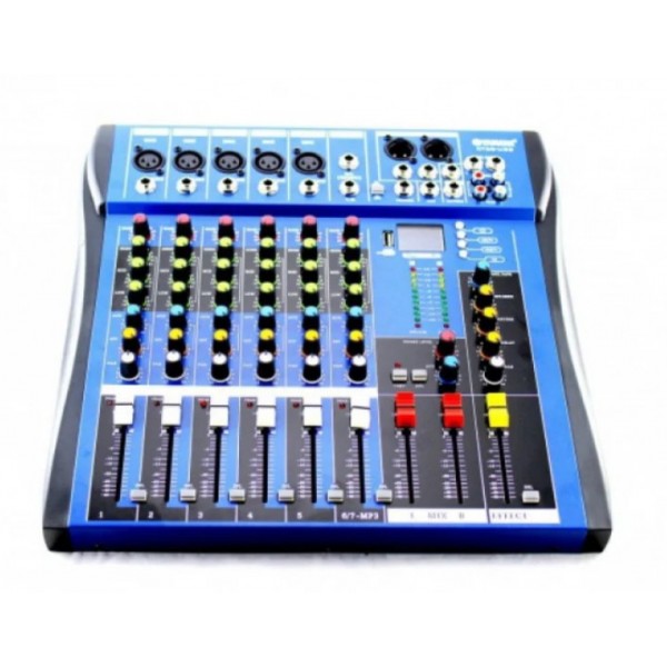 Аудио микшер Mixer 8USB CT8 8 канальный с 6-канальным моновходом и 2-канальным стереовходом High
Аудио микшер Mixer 8USB CT8 8 канальный с 6-канальным моновходом и 2-канальным стереовходом High