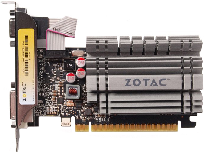 Zotac PCI-Ex GeForce GT 730 Zone Edition 4GB DDR3 (64bit) (902/1600) (DVI, HDMI, VGA) (ZT-71115-20L)
Zotac PCI-Ex GeForce GT 730 Zone Edition 4GB DDR3 (64bit) (902/1600) (DVI, HDMI, VGA) (ZT-71115-20L)