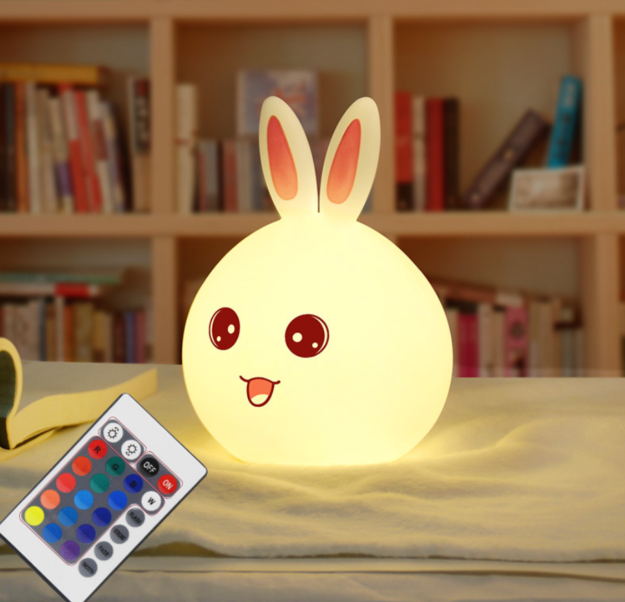 Силиконовый ночник HOLIHEYO Rabbit Silicone Lamp с пультом