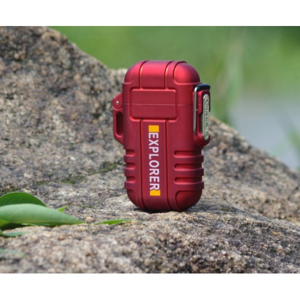 Электрическая USB импульсная зажигалка UKC EXPLORER с двойным электро импульсом в подарочной коробке Красная 
Электрическая USB импульсная зажигалка UKC EXPLORER с двойным электро импульсом в подарочной коробке Красная