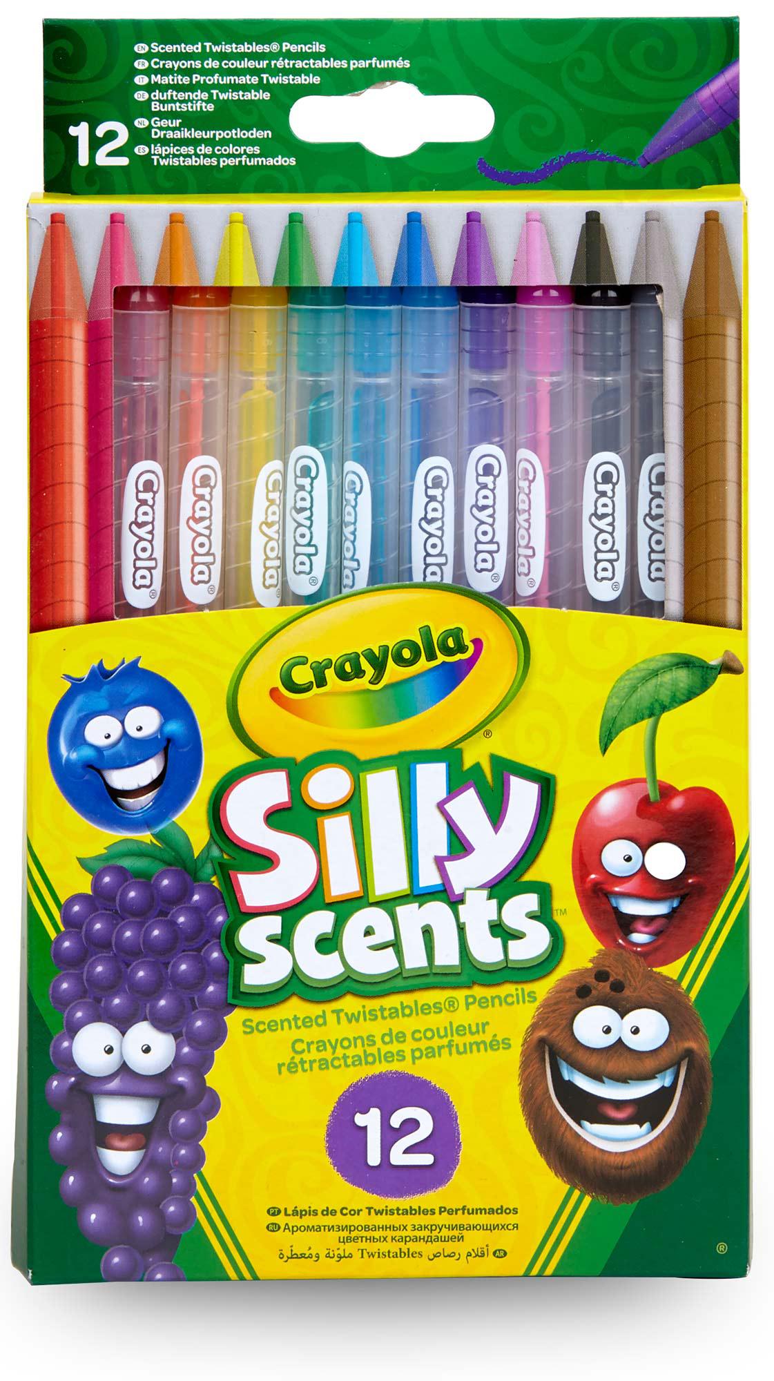 Выкручивающиеся ароматизированные цветные карандаши (12 шт), Silly Scents, Crayola (12-62796)
Выкручивающиеся ароматизированные цветные карандаши (12 шт), Silly Scents, Crayola (12-62796)