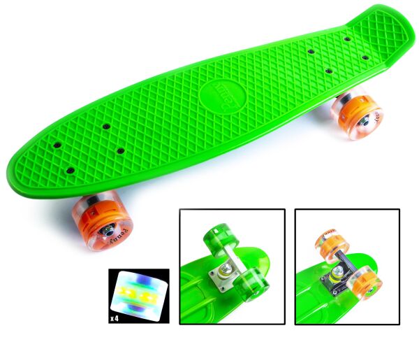 Детский скейт Пенни Борд Penny Board Zippy Светятся колеса Салатовый 54 см (ZL7)
Детский скейт Пенни Борд Penny Board Zippy Светятся колеса Салатовый 54 см (ZL7)