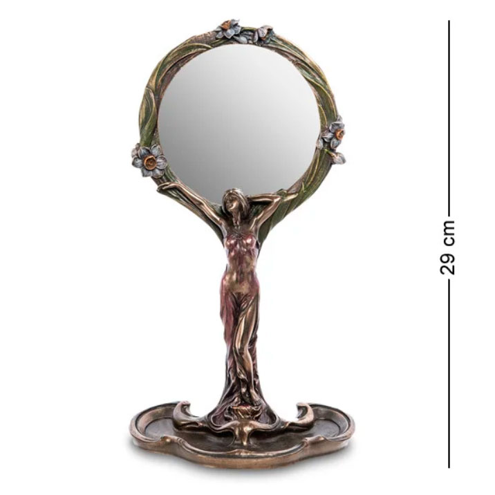 Статуэтка с зеркалом Девушка-краса 29 см Veronese AL35828
Статуэтка с зеркалом Девушка-краса 29 см Veronese AL35828