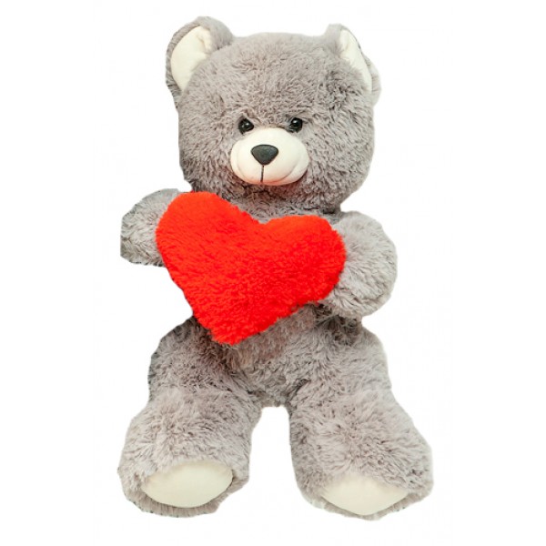 Мягкая игрушка TeddyBoom плюшевый мишка (медведь) Фрэнк с сердцем 65 см Серый (123268)
Мягкая игрушка TeddyBoom плюшевый мишка (медведь) Фрэнк с сердцем 65 см Серый (123268)
