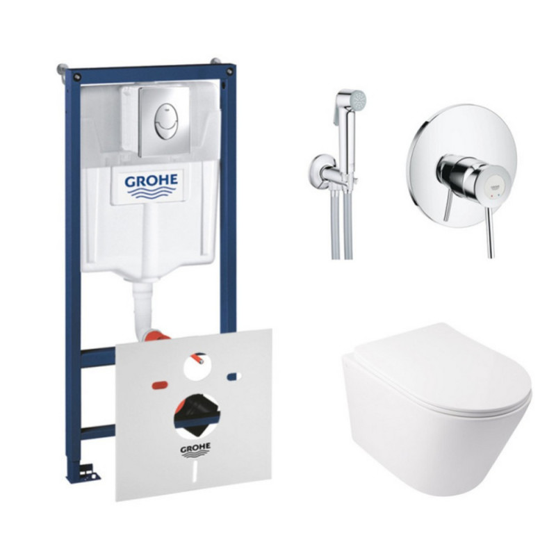 Комплект инсталляция Grohe Rapid SL 38721001 + унитаз с сиденьем Qtap Swan QT16335178W + набор для гигиенического душа со смесителем Grohe BauClassic 2904800S
Комплект инсталляция Grohe Rapid SL 38721001 + унитаз с сиденьем Qtap Swan QT16335178W + набор для гигиенического душа со смесителем Grohe BauClassic 2904800S