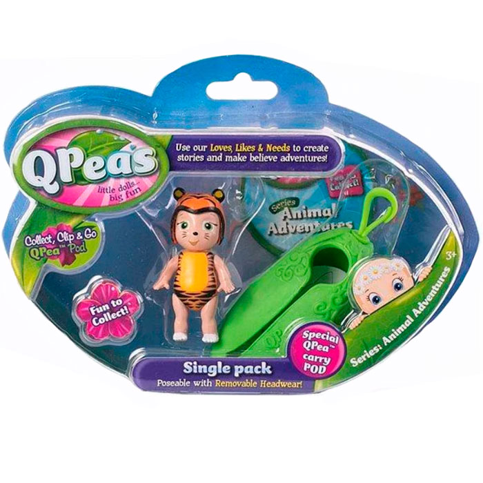 Игровой набор Приключения животных Тигренок Tilley и стручок-подвеска QPeas 103166
Игровой набор Приключения животных Тигренок Tilley и стручок-подвеска QPeas 103166