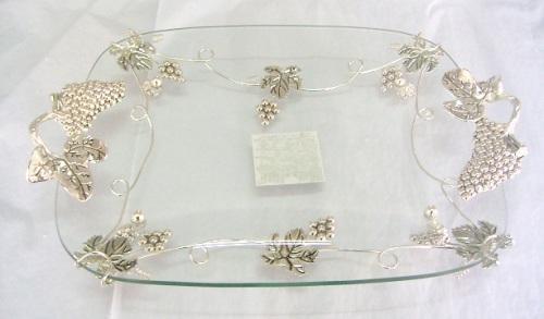 Блюдо сервировочное прямоугольное с ручками декоративное Grapes 44х29х8см S&T DP40872 
Блюдо сервировочное прямоугольное с ручками декоративное Grapes 44х29х8см S&T DP40872